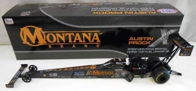 AUSTIN PROCK 2022 MONTANA BRAND TOP FUEL DRAGSTER 1/24 AUTOWORLD - Image 1 of 2