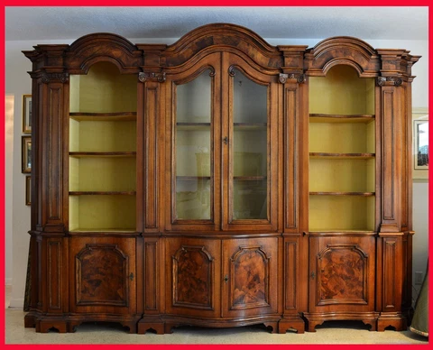 MAGNIFICENT ITALIAN BAROQUE RENAISSANCE STYLE CABINET WALNUT & BURL Cover