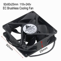 9CM 92mm x 25mm AC 110V 115V 120V 220V 240V Fan EC Brushless Computer Cooler Fan