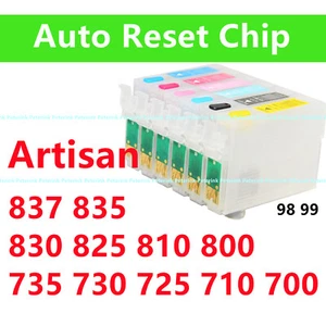 Refillable Ink Cartridge Artisan 837 835 830 825 810 800 735 730 725 710 700 99* - Picture 1 of 10