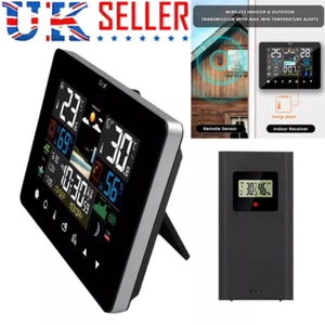 Wireless Weather Station Indoor Outdoor Digital Thermometer Weather Clock Sensor - Picture 1 of 12
