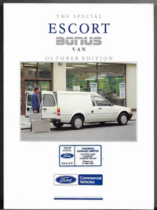 Ford Escort Bonus Van Mk4 Limited Edition 1989-1990 UK Market Brochure 1.3 1.8D - Picture 1 of 1
