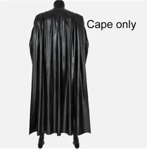 Batman Figures 2024 Bruce Wayne Robert Pattinson Cosplay Cape Faux Leather Cloak - Picture 1 of 7