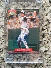 Jim Palmer/Baltimore Orioles/Signed Card/Nabisco Legends/1994