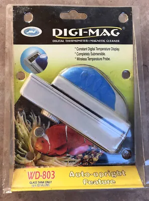 Digi-Mag Magnet Aquarium Glass Cleaner + Digital Thermometer - Up To 100 Gallons • 24.95€