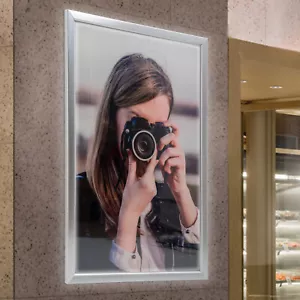 27"x40'' LED Poster Movie Frame Backlit Light Box Advertising Sign Display - Picture 1 of 11