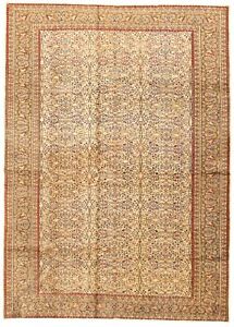 Traditional Vintage Hand-Knotted Carpet 6'9" x 9'7" Wool Area Rug
