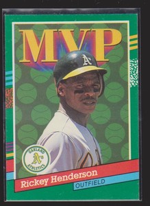 Rickey Henderson Cards Inserts Vintage Premium Collection LOOK