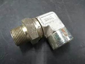 5702-12-12 Hydraulic Fitting 90° Pipe Elbow 3/4 NPT to Swivel 3/4 NPT - Picture 1 of 1