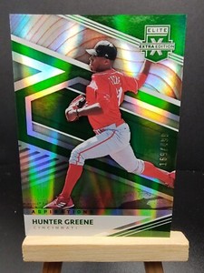 2020 Panini Elite Extra Edition Aspirations Green #'d/499 Hunter Greene #107 RC