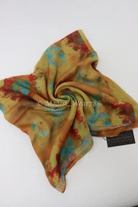 Sciarpa hijab cotone stampato scialle avvolgente copricapo musulmano 180x70 cm ambra - Foto 1 di 3