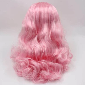 Muñeca Takara 12" Neo Blythe RBL pelo largo rizado rosa cuero cabelludo y cúpula #S025 - Imagen 1 de 1