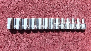 MAC TOOLS *NEAR MINT!* EXPERT 1/4" DRIVE "METRIC" 13-PIECE SOCKET SET! - Picture 1 of 4