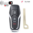 Smart Remote Key Case Shell Fob 3 Button + Blade For Ford Explorer F-150 F-250
