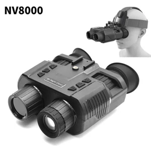 NV8000 3D Night Vision 850nm Zoom Binoculars Infrared Digital Head Mount Goggles