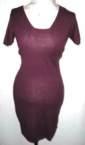 LOOMSTATE for Barney’s Burgundy Sweater Dress with Button Detail ($228) Size XS - Picture 1 of 7