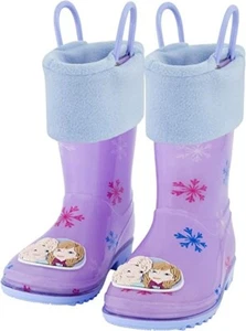 Disney-Child Girls Frozen Kids Rain Boots with Soft Removable Snow Liner - Picture 1 of 7