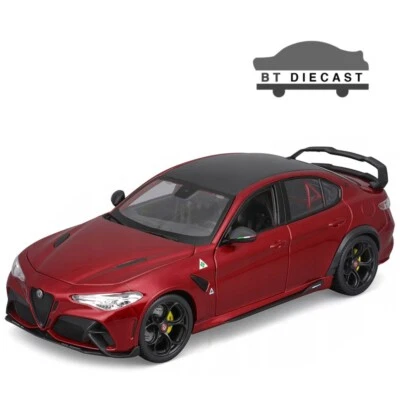 BBURAGO ALFA ROMEO GIULIA GTAm 1/18 con techo de fibra de carbono rojo oscuro 18-11048 rd Foto 1 de 4