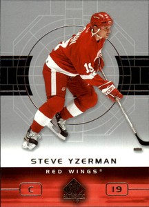 2002-03 SP Authentic Red Wings Hockey Card #36 Steve Yzerman