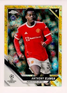 2022 Anthony Elanga Topps Cromo Oro Rifrattore Manchester United Rookie 38/50 - Foto 1 di 3