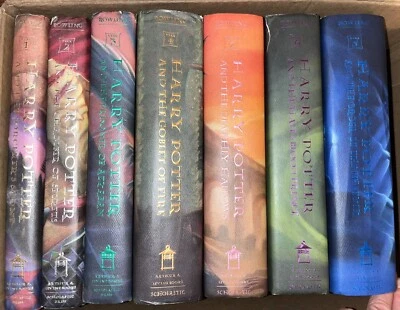 Harry Potter Full Book Set Volumes 1-7 Hardcover by J. K. Rowling 1st Edition - Image 1 of 4