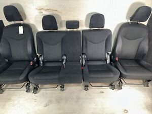 TOYOTA PRIUS V 2017 Front Rear Seats Manual Black Cloth LH RH OEM
