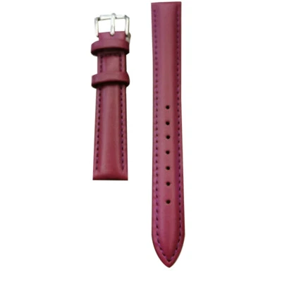 Genuine Leather Watch Strap Watch Band Replacement Stylish Smooth Padded 12-24mm - Image 1 of 4