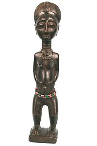 Art Africain - Ancienne Figure d'Ancêtre Agni Anyi - Côte d'ivoire - 35 Cms ++++