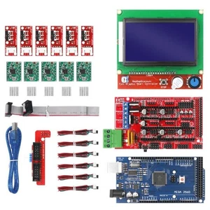 New 3D Printer Kit RAMPS + 12864 LCD Controller + MEGA 2560 R3 + A4988 Driver B - Zdjęcie 1 z 8