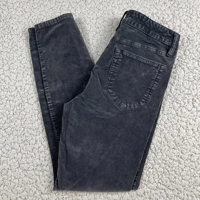 Pantalones de mezclilla para mujer LUCKY BRAND talla 4/27 AVA súper ajustados negros elásticos difusos Foto 1 de 4