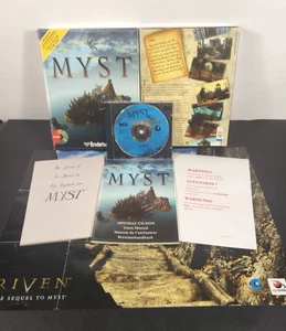 Myst Para Windows PC CD-Rom Big Box Juego 1993 1ª Edición Completo Con Consejos Guía Juegos - Imagen 1 de 21