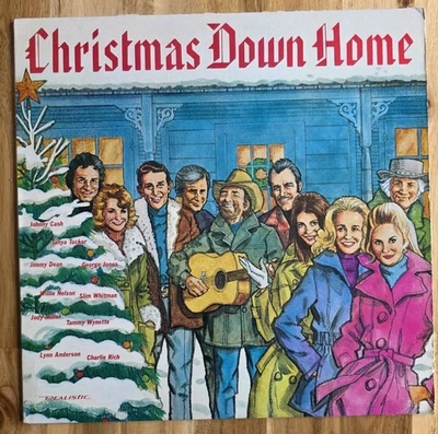 Willie Nelson, Jones, Cash, Tucker🥇 Christmas Down Home 1981 Terra 1st Press NM - Image 1 of 4