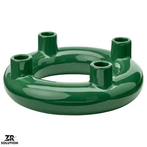 IKEA VINTERFINT Candlestick 8cm Dark Green 4 Candles Earthenware Xmas New - Picture 1 of 2