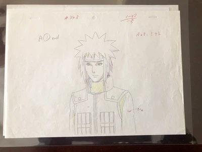 Naruto - Naruto’s Dad The 4th Hokage. Genga, Layout, And Timesheet. - Image 1 of 4