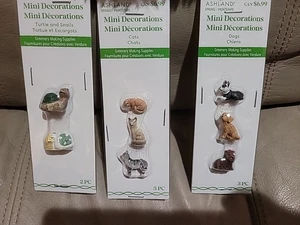 8 Piece Ashland Tiny Treasures Spring Mini Animals Decor Miniature - Picture 1 of 4