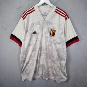 Adidas Belgium Football Jersey Mens 2XL Off White Aeroready Away Jersey Shirt - Picture 1 of 12