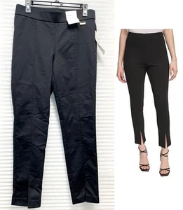 Nuevo con etiquetas Pantalones Calvin Klein para mujer Power Stretch tiro medio aberturas delanteras talla M - Imagen 1 de 14