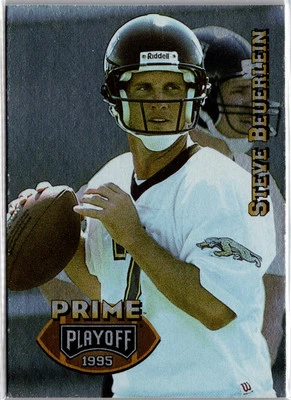 Steve Beuerlein 1995 Playoff Prime #127 Jacksonville Jaguars - Image 1 of 2