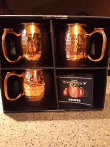 ORIGINAL Copper Moscow Mule mugs cups 3-PIECE 20 oz pre-owned Great Condition!  - Picture 1 of 9