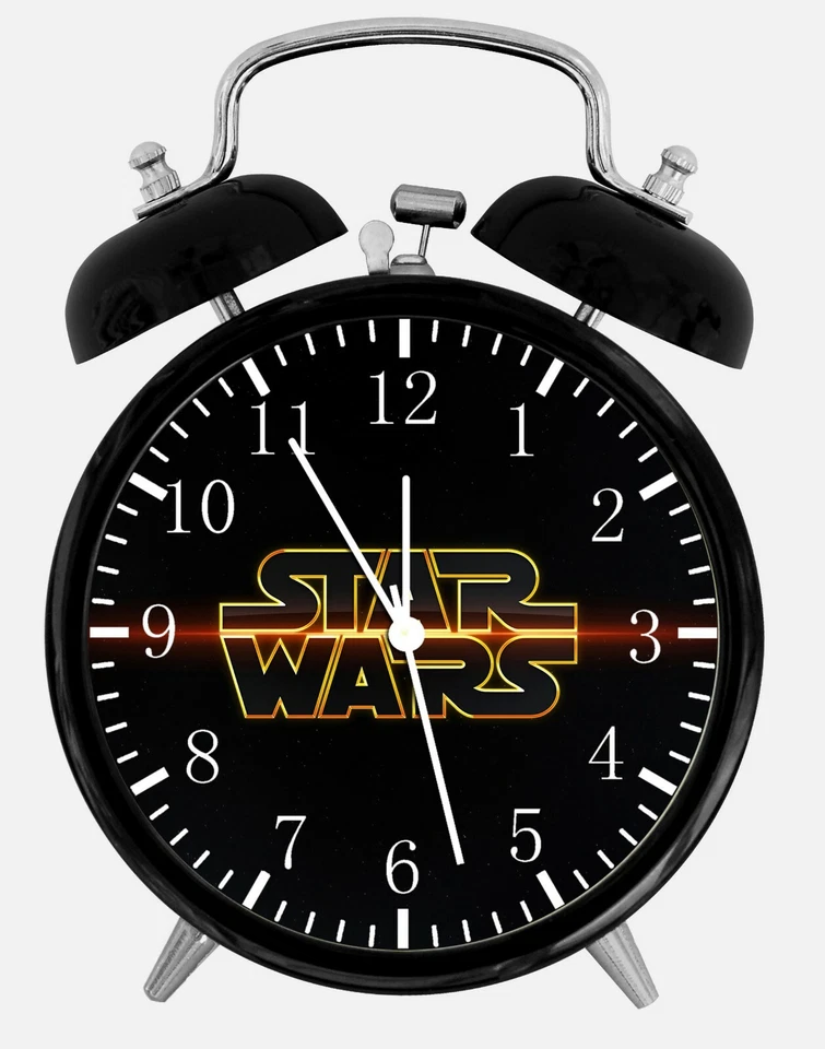 Star Wars Alarm Desk Clock 4" Home or Office Decor Z64 Nice For Gift - Image 1 of 1