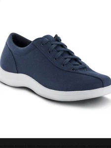 Apex Ellen A401W Women's Shoes slip resistant Canvas Navy Sneakers Choose Sz NWB - Picture 1 of 12