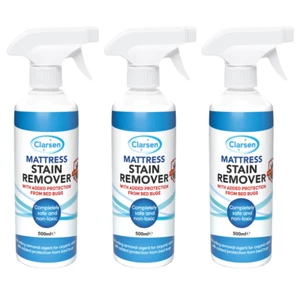 Mattress Stain Remover with Dust Mite Inhibitor, 3 x 500ml Bottles - Picture 1 of 1