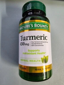 Nature's Bounty Turmeric Capsules, Antioxident Health, 450 Mg, 60 Ct - Picture 1 of 1