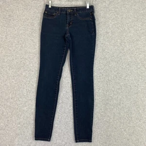 Jessica Simpson Jeans Womens 27 Blue Kiss Me Jegging Low Rise Dark Wash Denim - Picture 1 of 16