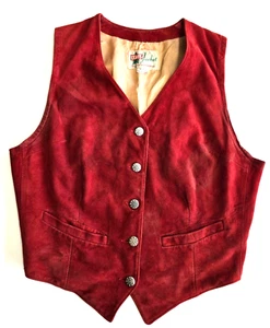 Vintage 1940`s Levi’s Suede Silk Lined Vest sz S/XS Burnt Orange/Rust color - Bild 1 von 6