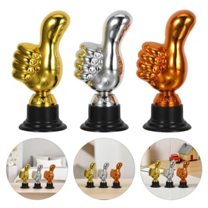 3 Pcs Trophy Child Office Plastic Cup Small Award Funny Fake - Picture 1 of 12