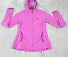North Face Hoodie Womens XS Pink Full Zip Fleece Pockets Long Sleeve