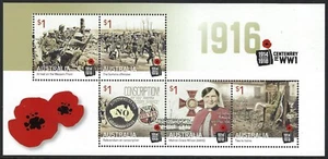 2016 Australia SG#4564 WWI Centenary 3rd Issue mini sheet mint MUH MNH WW1 - Picture 1 of 1