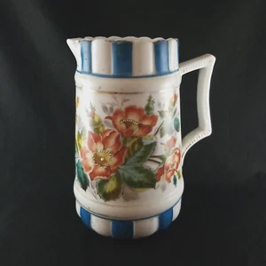 Brotcher vintage rose floreali ceramiche dipinta a mano 8,5" alta - Foto 1 di 7