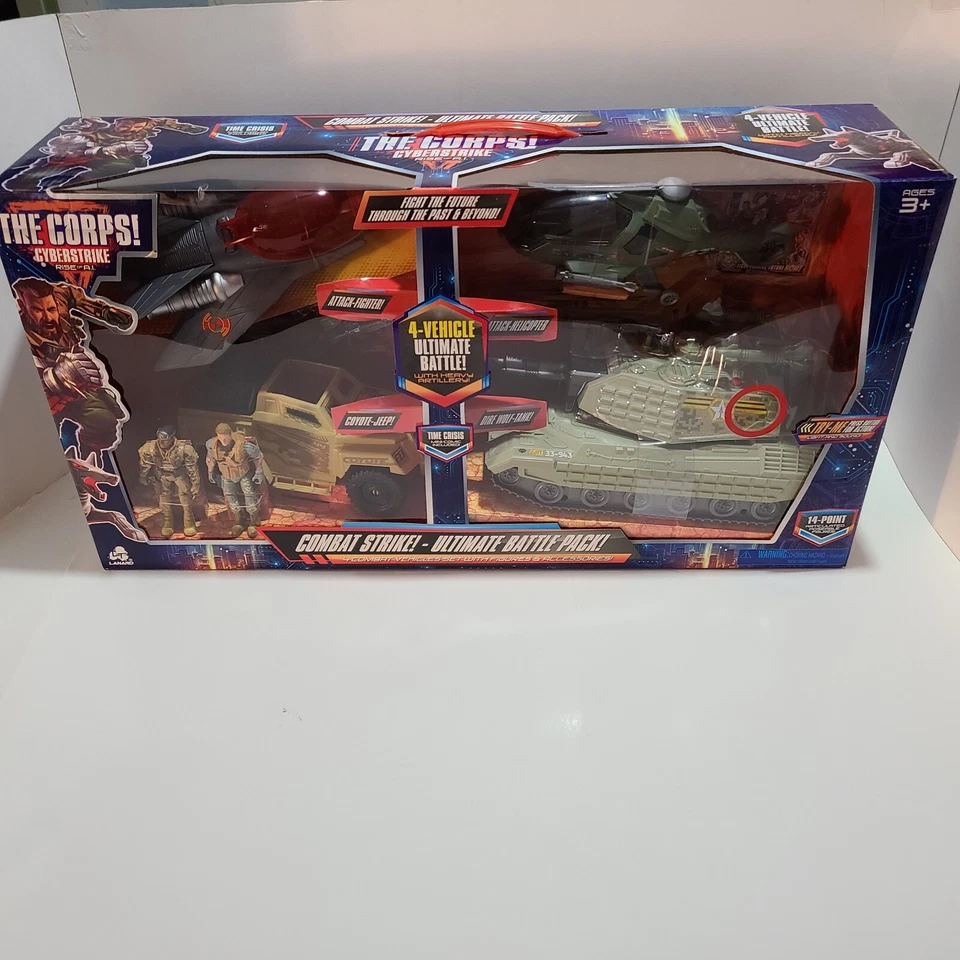 Lanard Combat Strike Ultimate Battle Pack 4 Vehicles 2 Action Figures